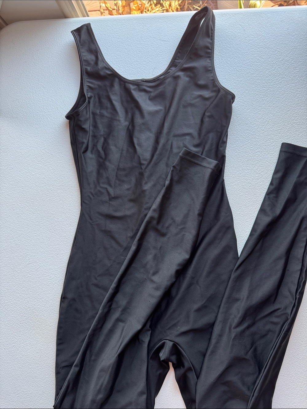 Sleek Black Sleeveless Stretch Jumpsuit